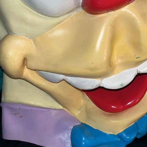 2002 THE SIMPSONS KRUSTY THE CLOWN RUBBER HALLOWEEN MASK MATT GROENING - Picture 8 of 10